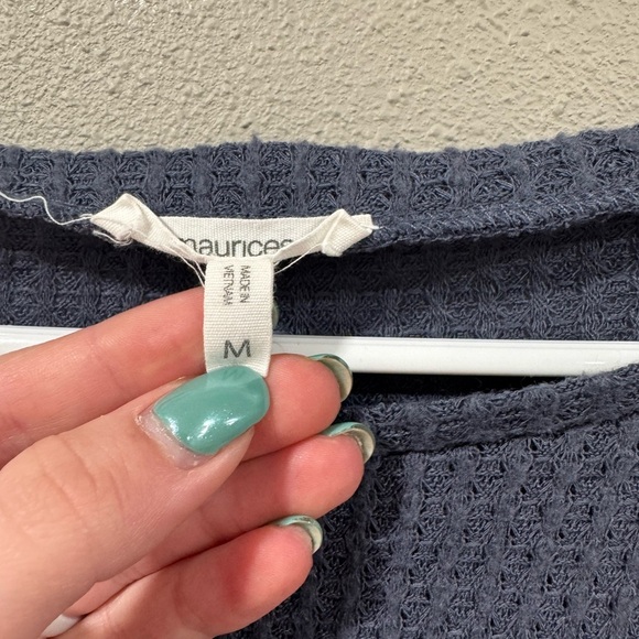 2/$10 Waffle Colorblock Mixer Tee - Picture 3 of 5